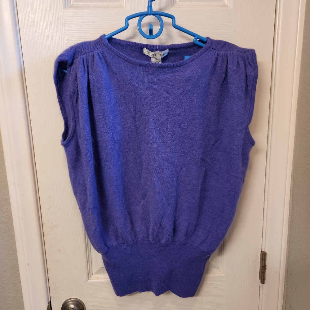 Michael carrie lambswool and angora rabbit hair sweater top nwt